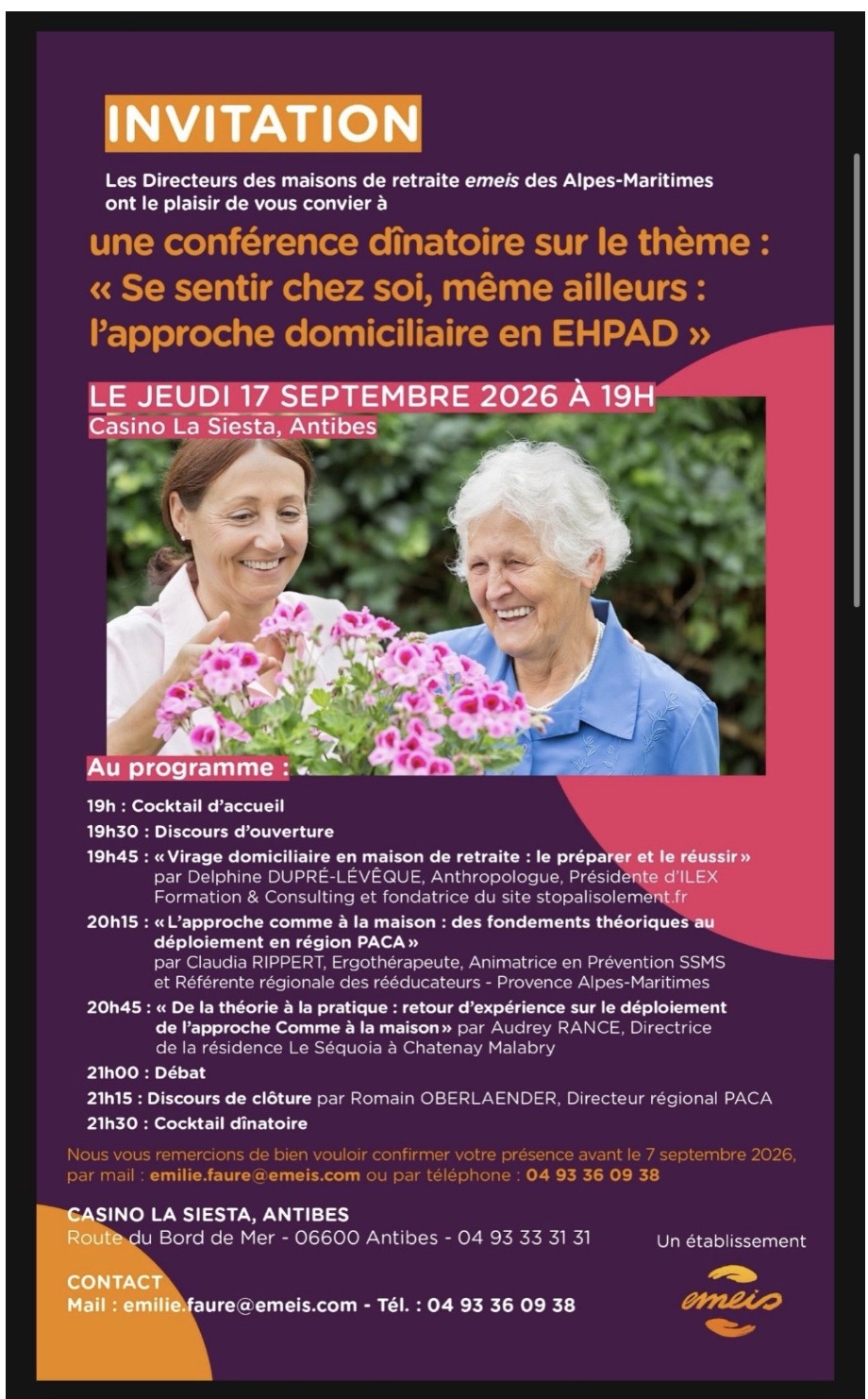 l’approche domiciliaire en EHPAD