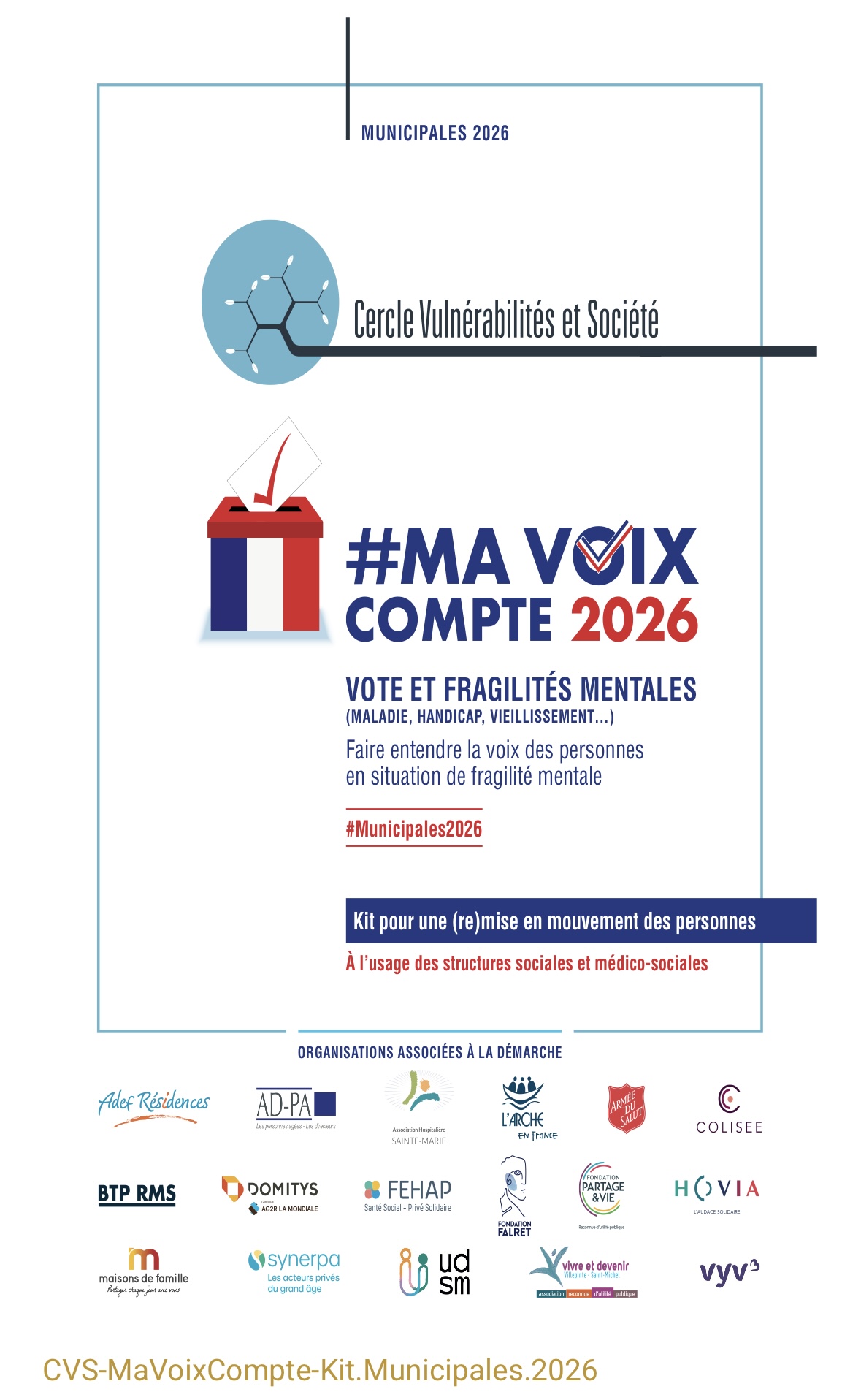 VOTE ET FRAGILITÉS MENTALES (MALADIE, HANDICAP, VIEILLISSEMENT…) Faire entendre la voix des personnes en situation de fragilité mentale