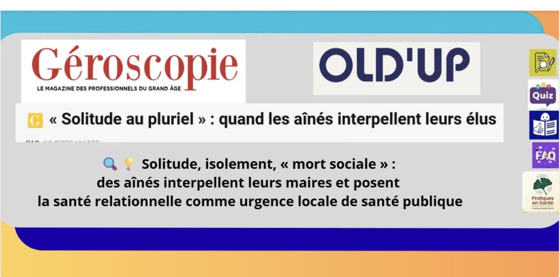 Solitude au pluriel : Un plaidoyer