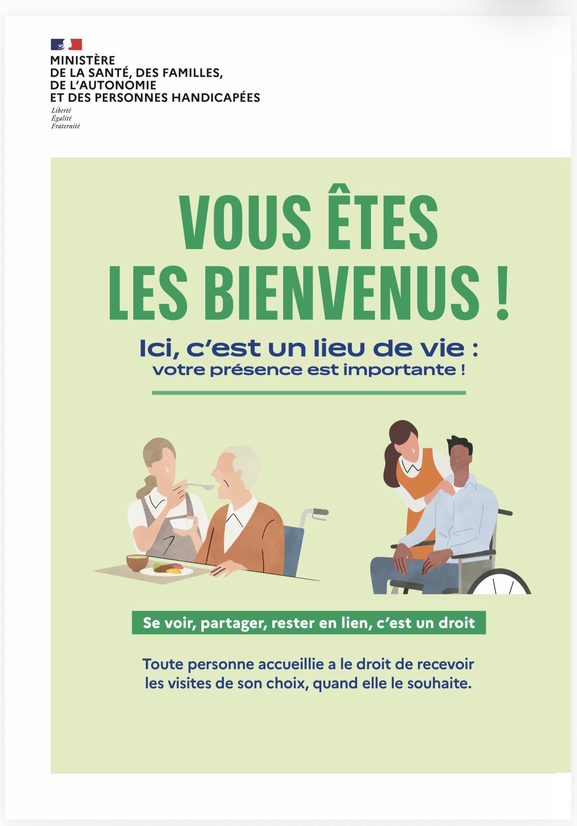 Droit de recevoir en Ehpad : deux nouveaux outils pour informer résidents et familles